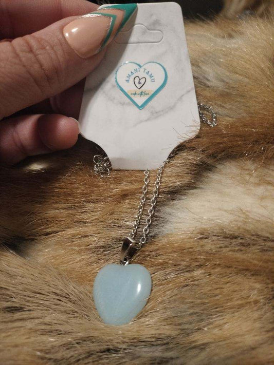 Glow in the dark heart necklace