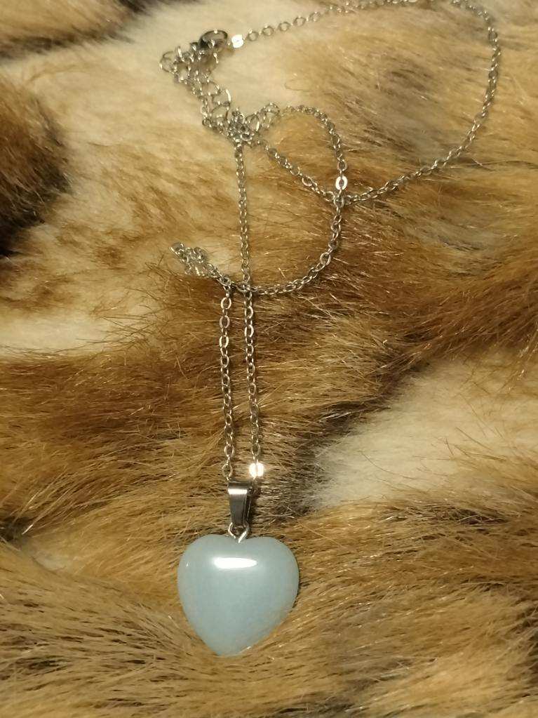 Glow in the dark heart necklace