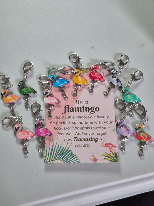 Be a Flamingo keychain